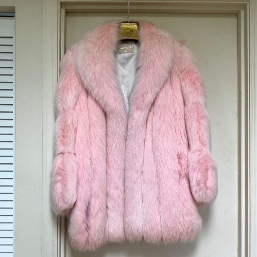 Cosmopolitan Pink Teddy Jacket Plush Mid-Length Glamour